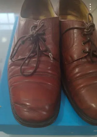 Zapatos de Piel Chr. Laurent Marrón