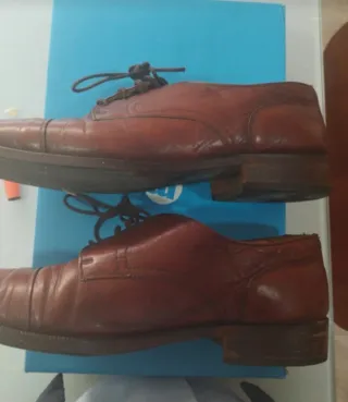 Zapatos de Piel Chr. Laurent Marrón