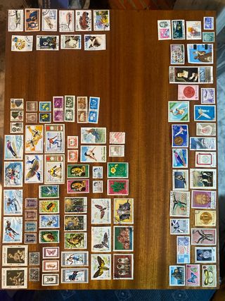 Lote de 100 sellos de coleccion