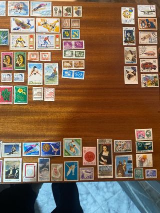 Lote de 100 sellos de coleccion