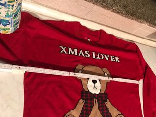 Maglione natalizio orsetto rosso
