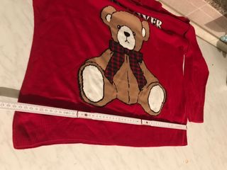 Maglione natalizio orsetto rosso