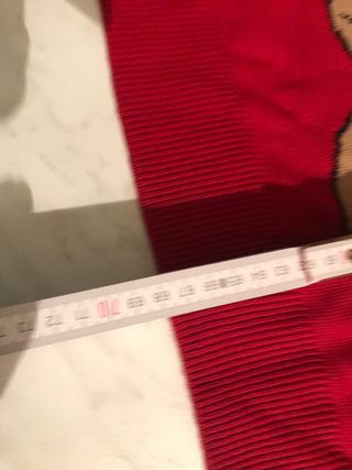 Maglione natalizio orsetto rosso