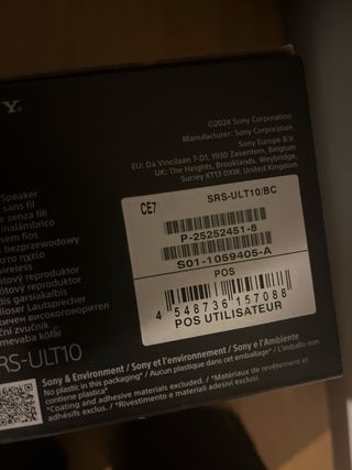 Altavoces SONY SRS-ULT10 (panorámicos) Bluetooth.