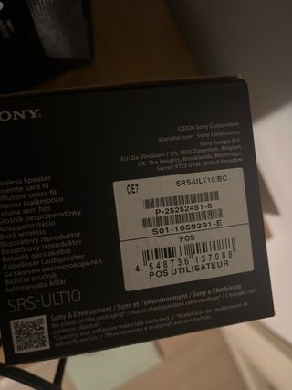 Altavoces SONY SRS-ULT10 (panorámicos) Bluetooth.