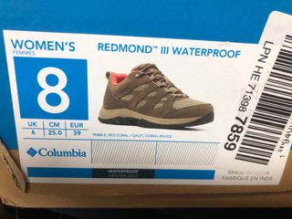 Zapatos Columbia impermeables caqui/coral