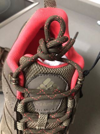 Zapatos Columbia impermeables caqui/coral