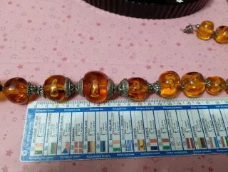 Imponente collana simil ambra