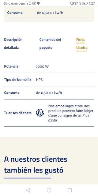 FOCOS CULTIVO LUMATEK 1000W (32unds)URGE