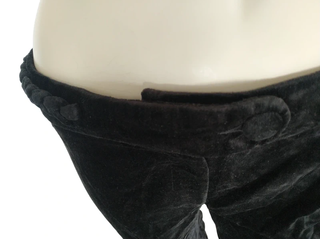 Pantalones de terciopelo negros