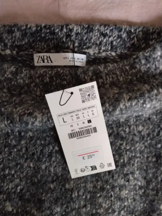 Conjunto jersey y falda gris