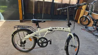 Bicicleta Plegable WST Blanca