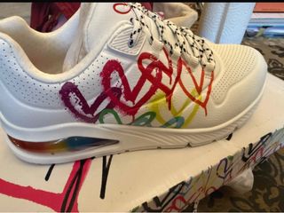 Zapatillas Skechers Blancas Multicolor