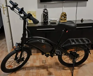 Bicicleta Eléctrica Plegable Negra