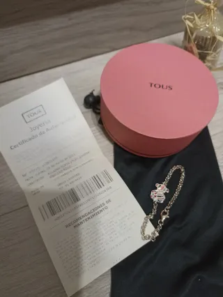 Pulsera Tous Oso Plata Esmalte