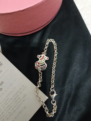 Pulsera Tous Oso Plata Esmalte