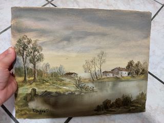 Quadro tempera su tela