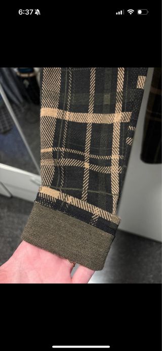 Pantalones de invierno cuadros talla 34