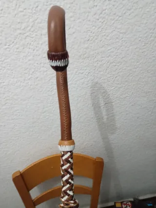 Bara bastón cachaba de cuero