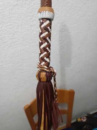 Bara bastón cachaba de cuero