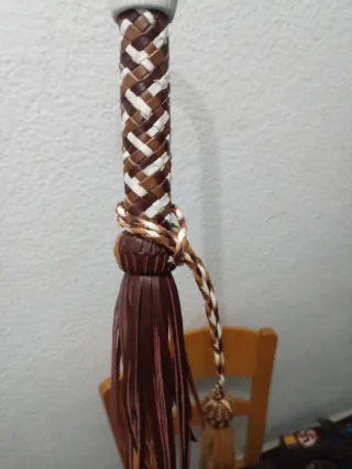 Bara bastón cachaba de cuero