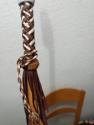 Bara bastón cachaba de cuero