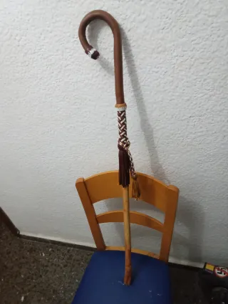 Bara bastón cachaba de cuero