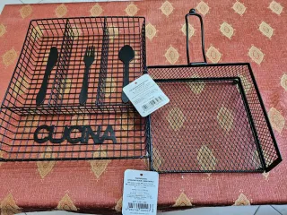 Set portaposate+ portatovaglioli nero