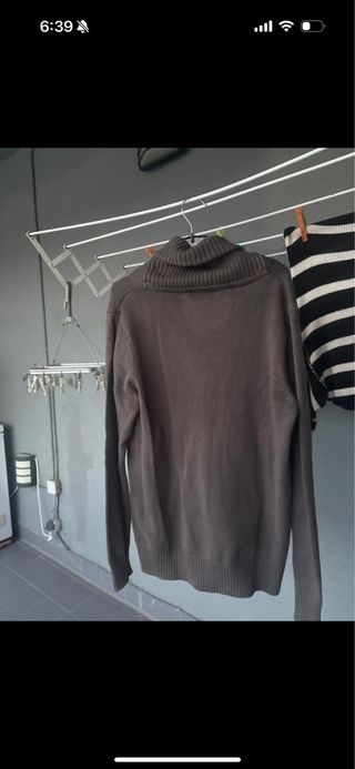 Cárdigan hombre marrón talla L