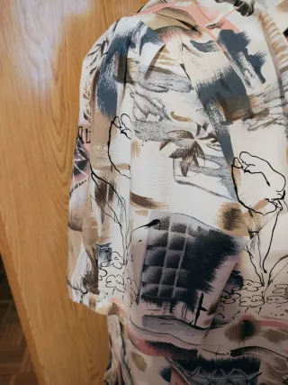 Blusa estampada vintage