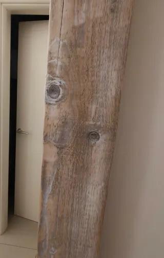 Specchio artigianale in legno anticato