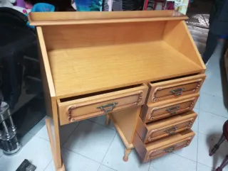 Escritorio estilo bureau madera