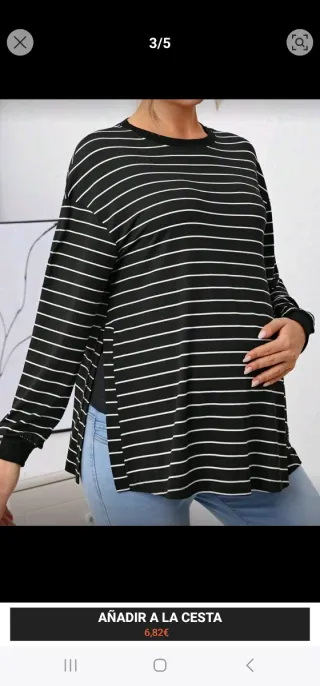 Camiseta premamá rayas