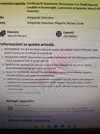 Bicchieri acqua vetro design swirl