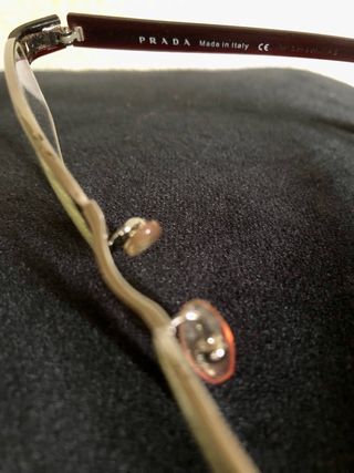 Gafas Prada plata y negro