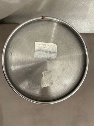 Papelera deescritorio de acero inoxidable