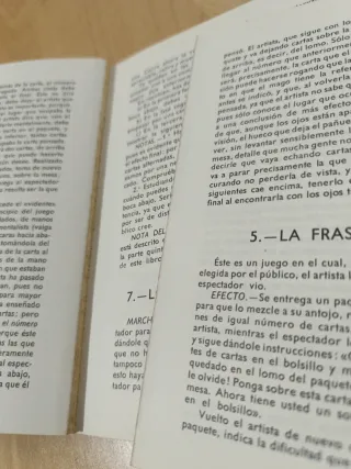 Antiguo libro Magia con Naipes
