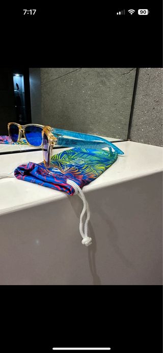 Gafas de Sol Skull Rider Azules y Multicolor