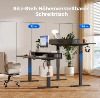 Escritorio Elevable Eléctrico 120x60