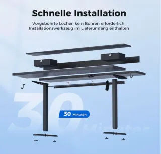 Escritorio Elevable Eléctrico 120x60