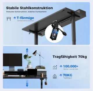 Escritorio Elevable Eléctrico 120x60
