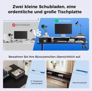 Escritorio Elevable Eléctrico 120x60