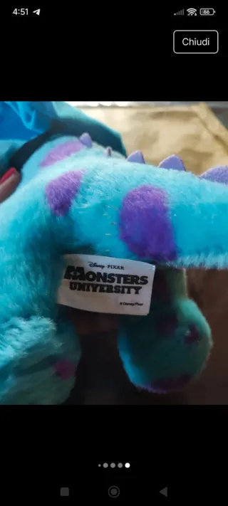 Peluche Sulley Monsters University