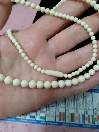 Collana lunga, perle nobili, vintage