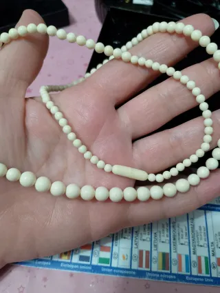 Collana lunga, perle nobili, vintage