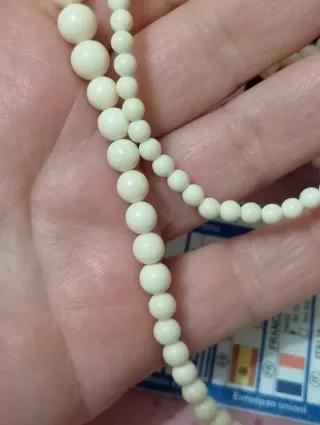 Collana lunga, perle nobili, vintage