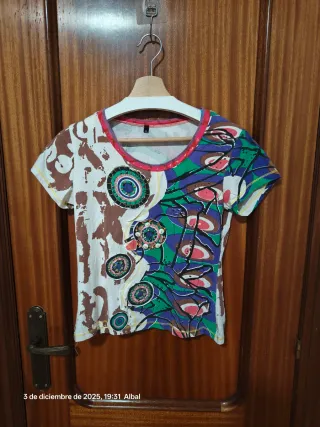 Camiseta Talla M Estampado Abstracto