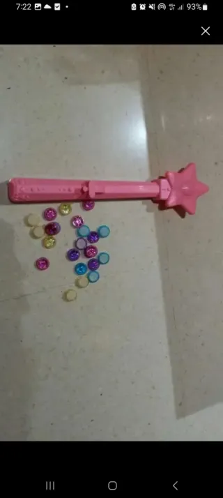 Varita mágica con diamantes