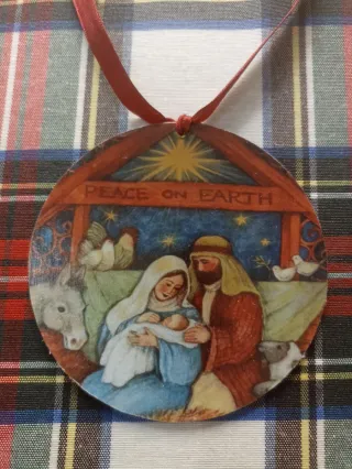 Adorno Navidad Belén Madera