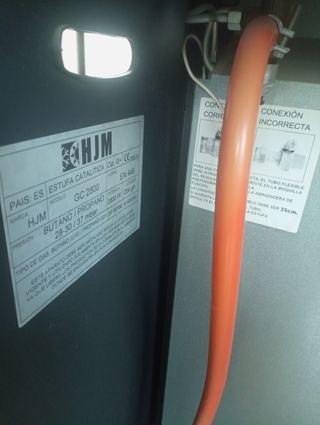 Estufa catalítica negra